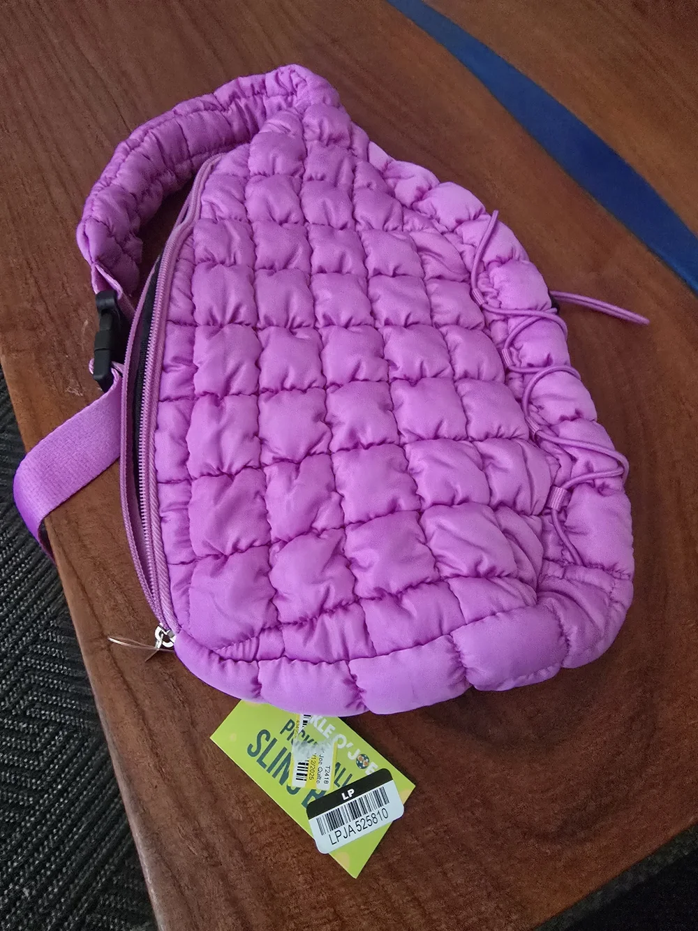 PICKLE O' JOE QUILTED SLING BAG PICKLEBALL BAG - VIBRANT PURPLE - Brand New